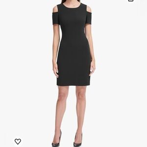 Tommy Hilfiger Scuba Crepe Cold Shoulder Dress